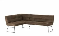 KOINOR Leder-Eckbank Bexx | Muskat (Braun) rechts 204|cm