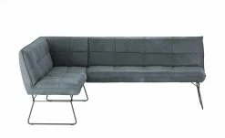 KOINOR Leder-Eckbank Bexx | Mare (Blau) / Hellgrau rechts 204|cm -Bänke Verkaufsladen 15302924 8 202111161258