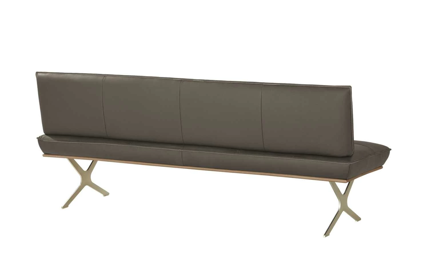 KOINOR Sitzbank Dining System 1 | Carbone (Grau-Braun) / Kontrastnaht Beige 154|cm 3 KOINOR Sitzbank Dining System 1 | Carbone (Grau-Braun) / Kontrastnaht Beige 154|cm – Bild 3