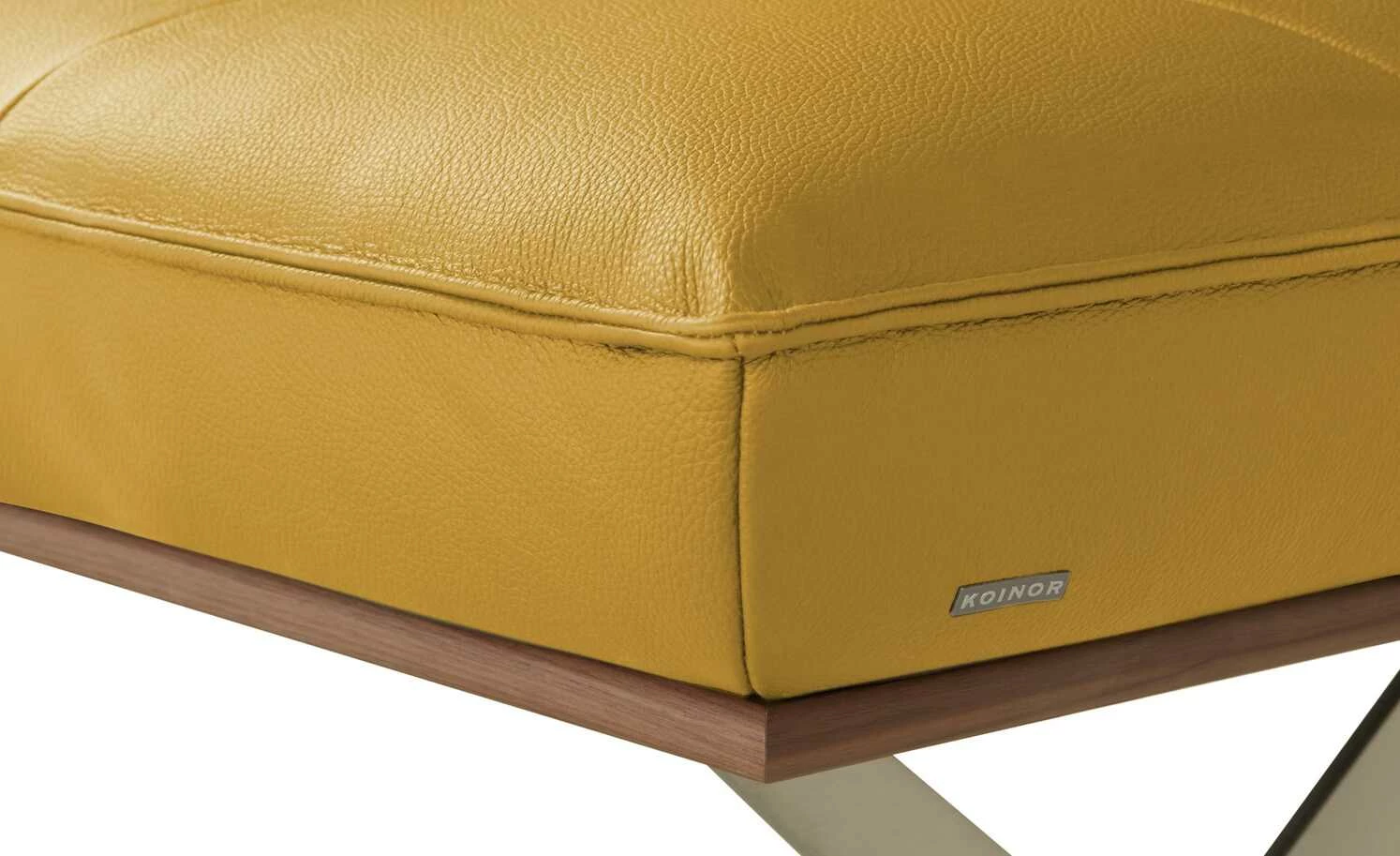 KOINOR Sitzbank Dining System 1 | Giallo (Gelb) / Kontrastnaht Schwarz 154|cm 6 KOINOR Sitzbank Dining System 1 | Giallo (Gelb) / Kontrastnaht Schwarz 154|cm – Bild 6