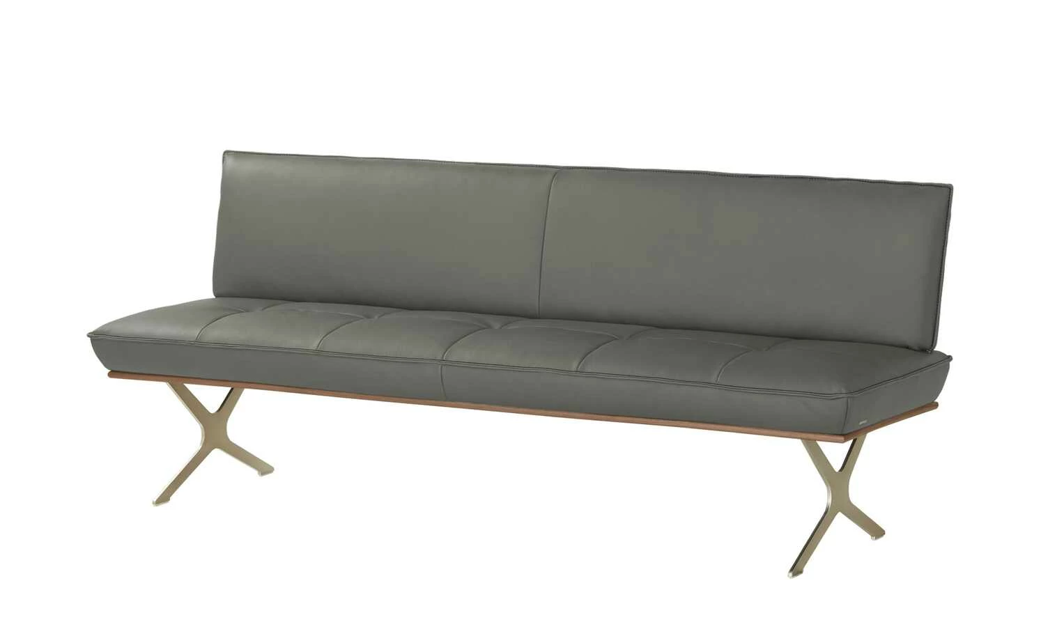 KOINOR Sitzbank Dining System 1 | Achat (Grau) / Kontrastnaht Schwarz 154|cm 1 KOINOR Sitzbank Dining System 1 | Achat (Grau) / Kontrastnaht Schwarz 154|cm