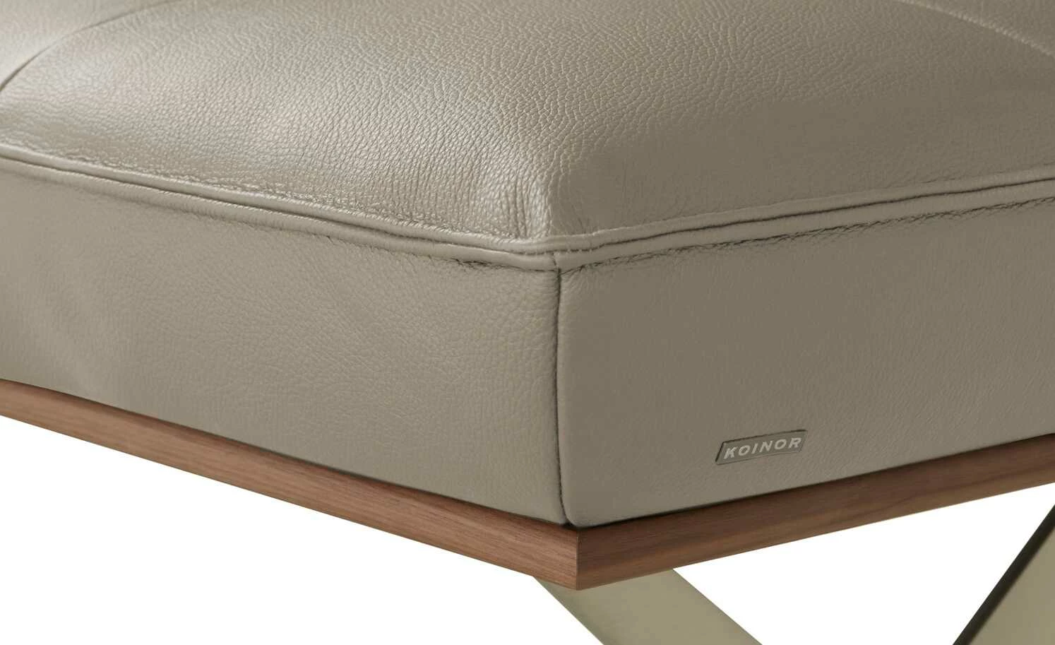 KOINOR Sitzbank Dining System 1 | Nebbia (Taupe) / Kontrastnaht Dunkelbraun 154|cm 4 KOINOR Sitzbank Dining System 1 | Nebbia (Taupe) / Kontrastnaht Dunkelbraun 154|cm – Bild 4