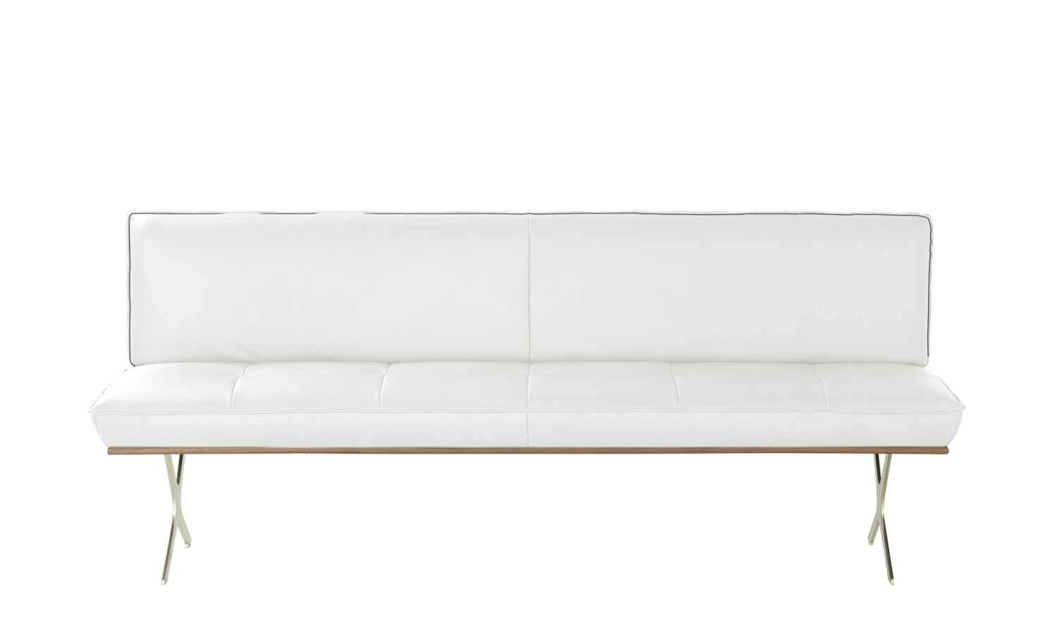 KOINOR Sitzbank Dining System 1 | Latte (Weiß) / Kontrastnaht Grau 154|cm 4 KOINOR Sitzbank Dining System 1 | Latte (Weiß) / Kontrastnaht Grau 154|cm – Bild 4