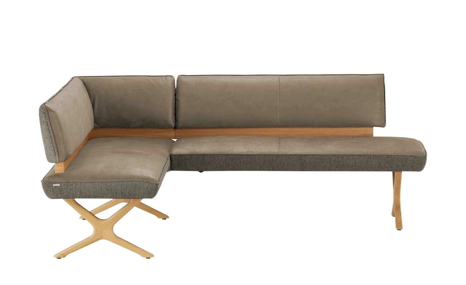 KOINOR Eckbank Dining System 2 | Hellbraun / Dunkelbraun / Kontrastfaden Schwarz rechts 197|cm 12 KOINOR Eckbank Dining System 2 | Hellbraun / Dunkelbraun / Kontrastfaden Schwarz rechts 197|cm – Bild 12