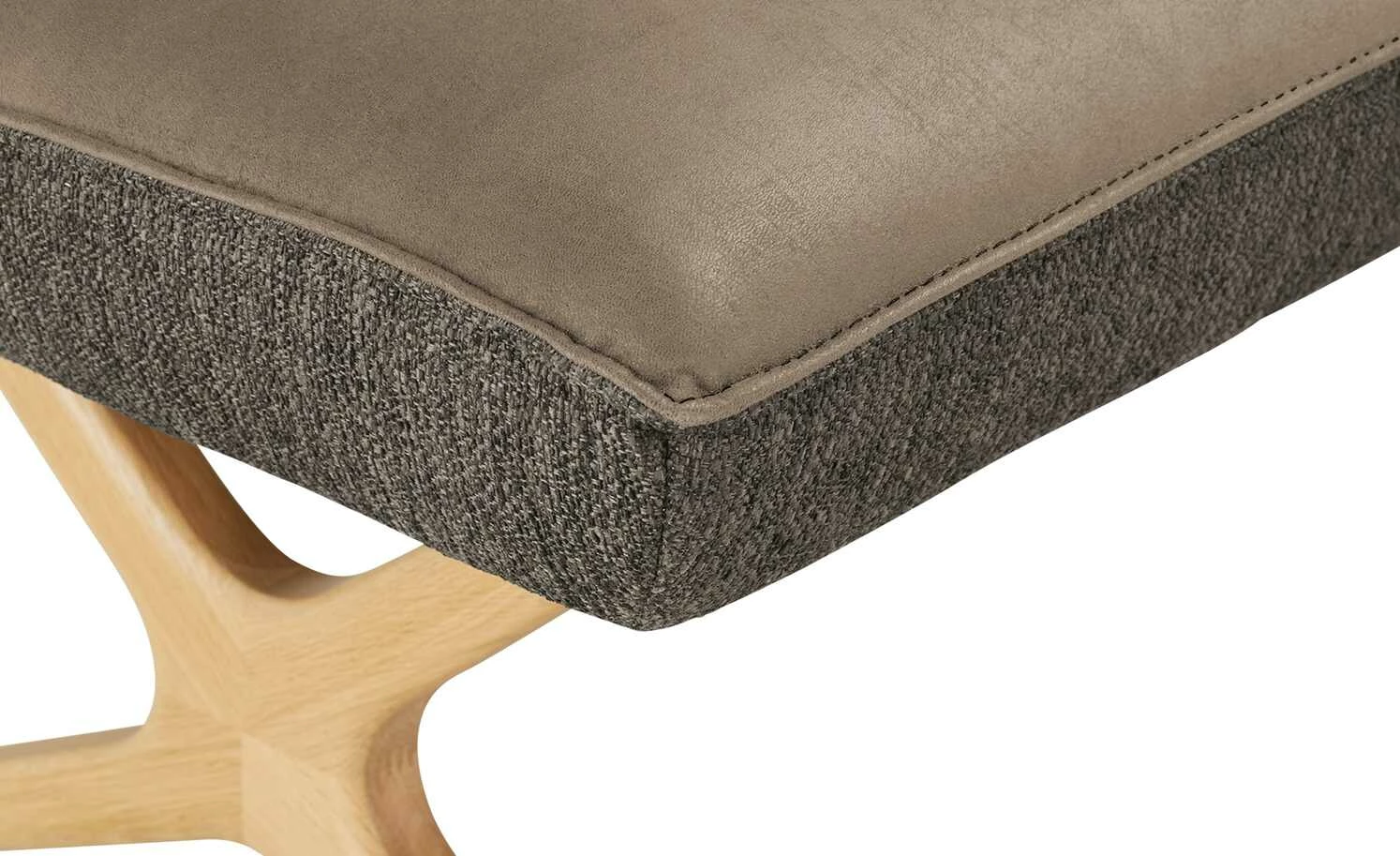 KOINOR Eckbank Dining System 2 | Hellbraun / Dunkelbraun / Kontrastfaden Schwarz rechts 197|cm 5 KOINOR Eckbank Dining System 2 | Hellbraun / Dunkelbraun / Kontrastfaden Schwarz rechts 197|cm – Bild 5