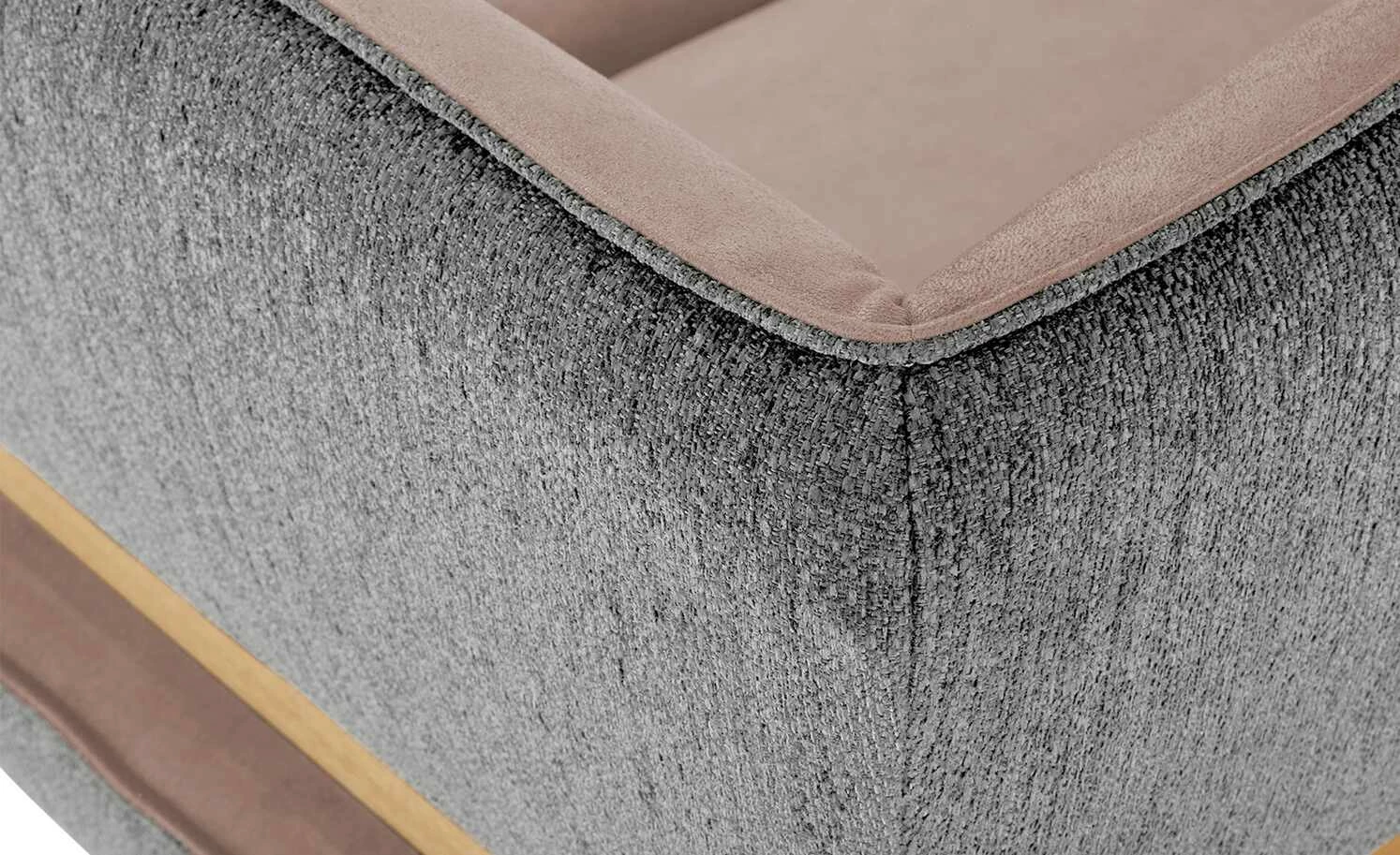 KOINOR Eckbank Dining System 2 | Rosa / Hellgrau / Kontrastfaden Hellgrau rechts 197|cm 7 KOINOR Eckbank Dining System 2 | Rosa / Hellgrau / Kontrastfaden Hellgrau rechts 197|cm – Bild 7