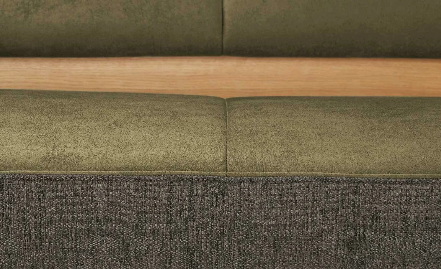 KOINOR Eckbank Dining System 2 | Oliv / Dunkelbraun / Kontrastfaden Dunkelbraun rechts 197|cm 4 KOINOR Eckbank Dining System 2 | Oliv / Dunkelbraun / Kontrastfaden Dunkelbraun rechts 197|cm – Bild 4