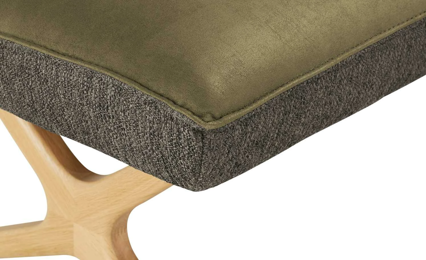 KOINOR Eckbank Dining System 2 | Oliv / Dunkelbraun / Kontrastfaden Dunkelbraun rechts 197|cm 6 KOINOR Eckbank Dining System 2 | Oliv / Dunkelbraun / Kontrastfaden Dunkelbraun rechts 197|cm – Bild 6