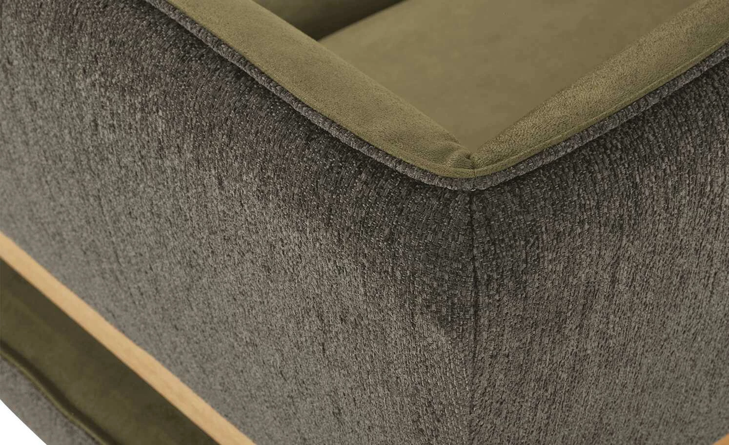 KOINOR Eckbank Dining System 2 | Oliv / Dunkelbraun / Kontrastfaden Dunkelbraun rechts 197|cm 7 KOINOR Eckbank Dining System 2 | Oliv / Dunkelbraun / Kontrastfaden Dunkelbraun rechts 197|cm – Bild 7