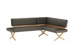 KOINOR Eckbank Dining System 2 | Dunkelbraun / Dunkelbraun / Kontrastfaden Beige links 197|cm