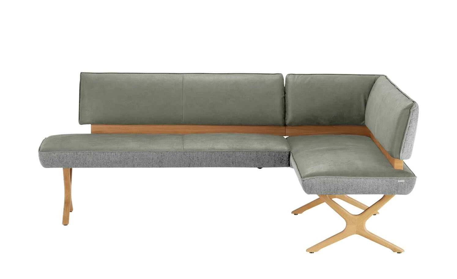 KOINOR Eckbank Dining System 2 | Hellgrau / Hellgrau / Kontrastfaden Schwarz links 197|cm 2 KOINOR Eckbank Dining System 2 | Hellgrau / Hellgrau / Kontrastfaden Schwarz links 197|cm – Bild 2