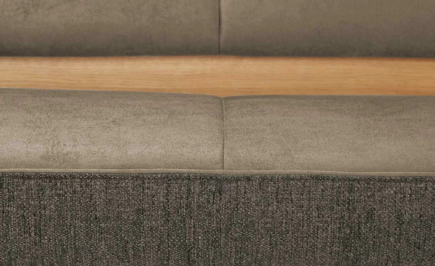 KOINOR Eckbank Dining System 2 | Hellbraun / Dunkelbraun / Kontrastfaden Schwarz links 197|cm 5 KOINOR Eckbank Dining System 2 | Hellbraun / Dunkelbraun / Kontrastfaden Schwarz links 197|cm – Bild 5