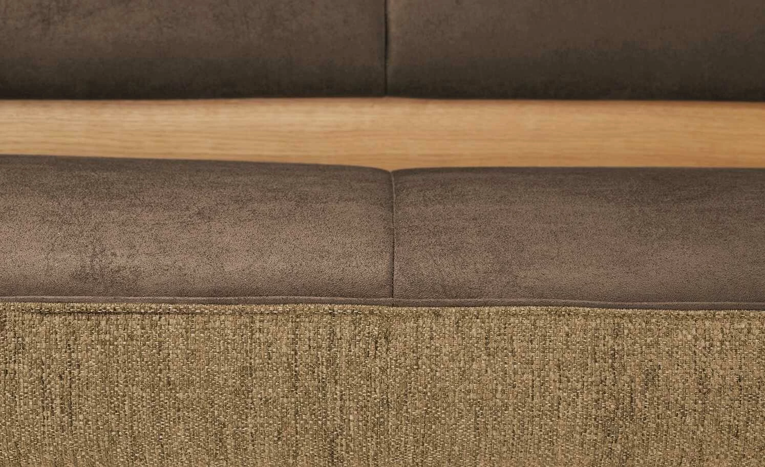 KOINOR Eckbank Dining System 2 | Braun / Hellbraun / Kontrastfaden Nougat links 197|cm 4 KOINOR Eckbank Dining System 2 | Braun / Hellbraun / Kontrastfaden Nougat links 197|cm – Bild 4