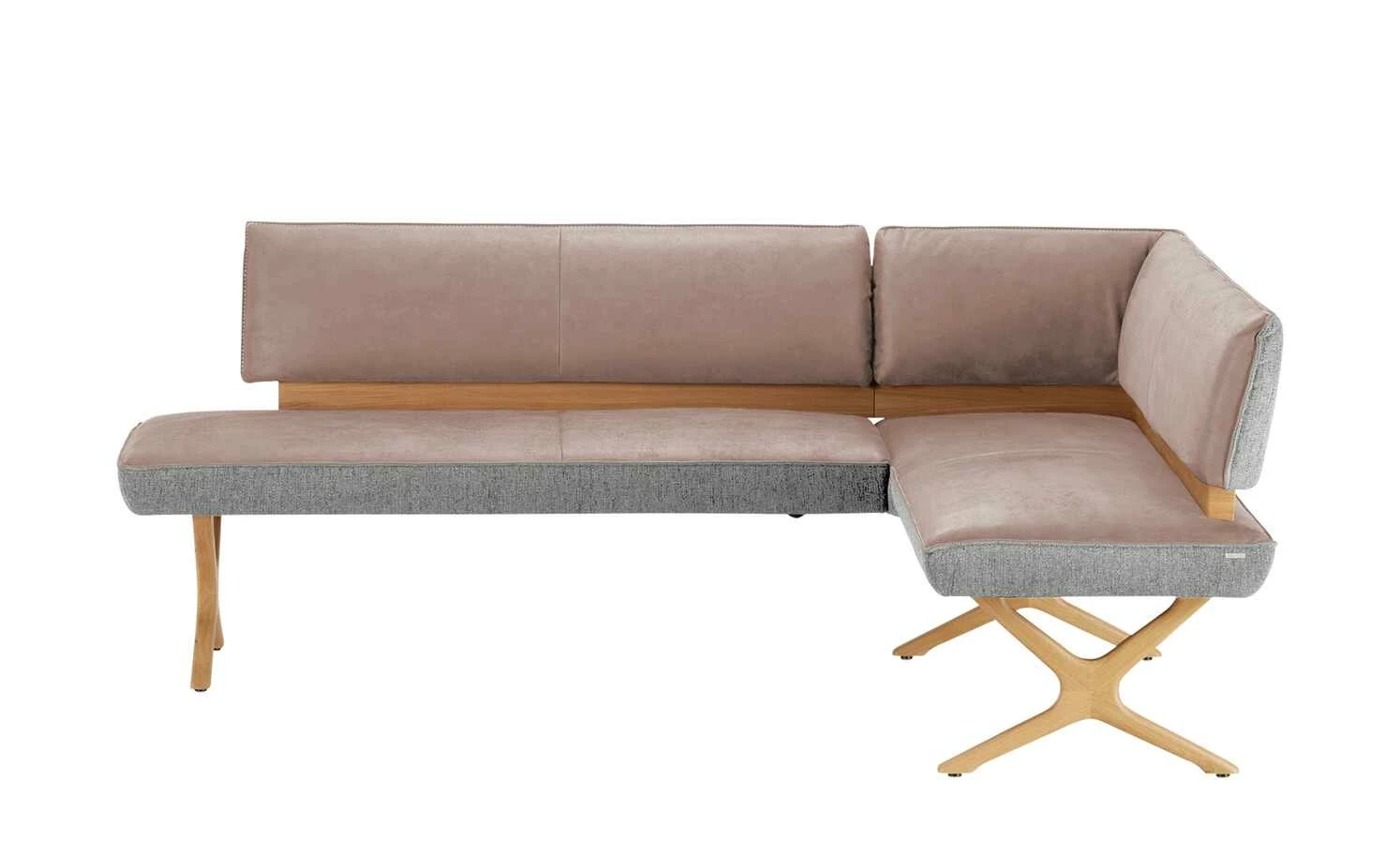 KOINOR Eckbank Dining System 2 | Rosa / Hellgrau / Kontrastfaden Hellgrau links 197|cm 13 KOINOR Eckbank Dining System 2 | Rosa / Hellgrau / Kontrastfaden Hellgrau links 197|cm – Bild 13