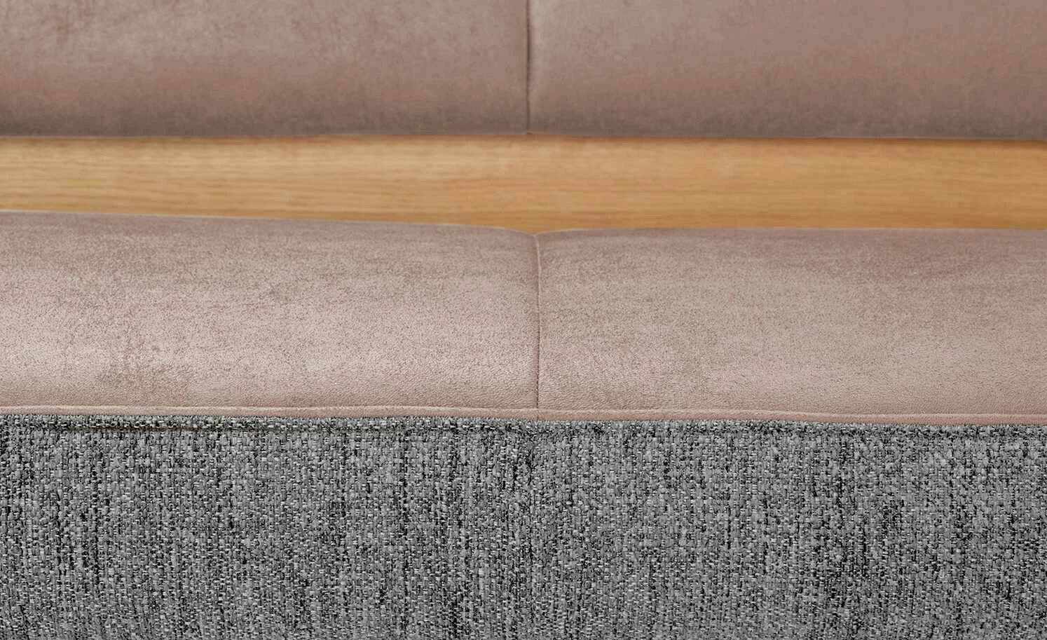 KOINOR Eckbank Dining System 2 | Rosa / Hellgrau / Kontrastfaden Hellgrau links 197|cm 4 KOINOR Eckbank Dining System 2 | Rosa / Hellgrau / Kontrastfaden Hellgrau links 197|cm – Bild 4