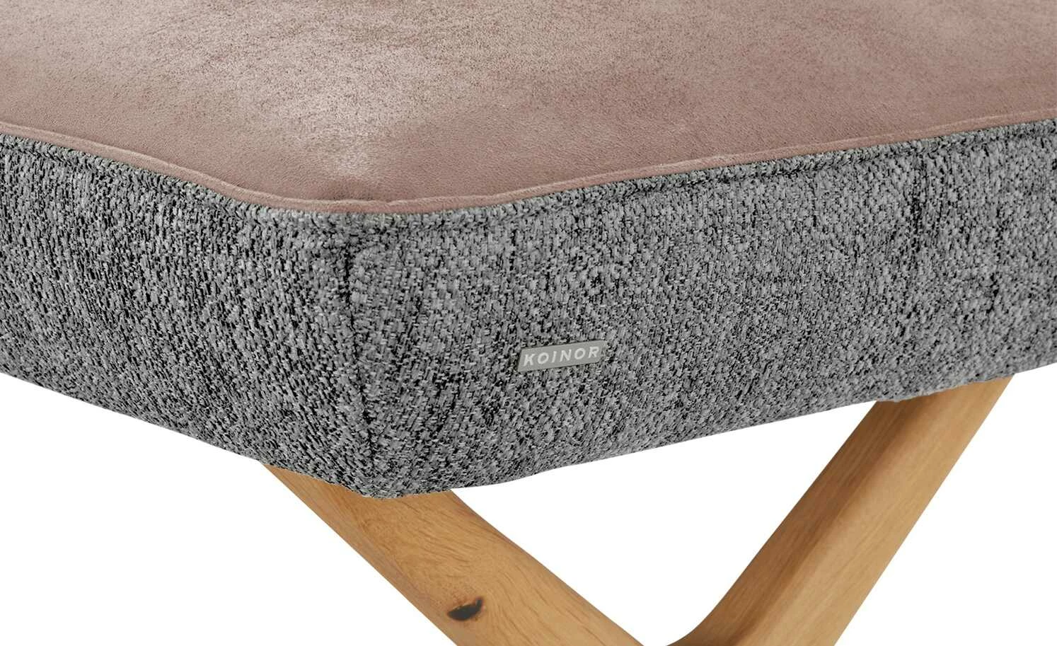 KOINOR Eckbank Dining System 2 | Rosa / Hellgrau / Kontrastfaden Hellgrau links 197|cm 5 KOINOR Eckbank Dining System 2 | Rosa / Hellgrau / Kontrastfaden Hellgrau links 197|cm – Bild 5