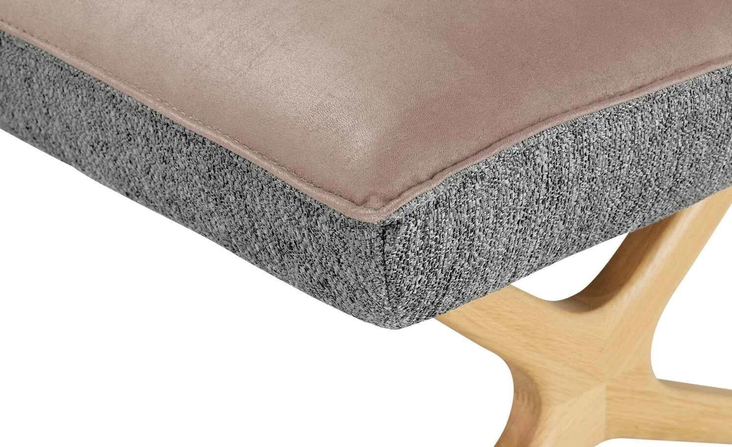 KOINOR Eckbank Dining System 2 | Rosa / Hellgrau / Kontrastfaden Hellgrau links 197|cm 6 KOINOR Eckbank Dining System 2 | Rosa / Hellgrau / Kontrastfaden Hellgrau links 197|cm – Bild 6