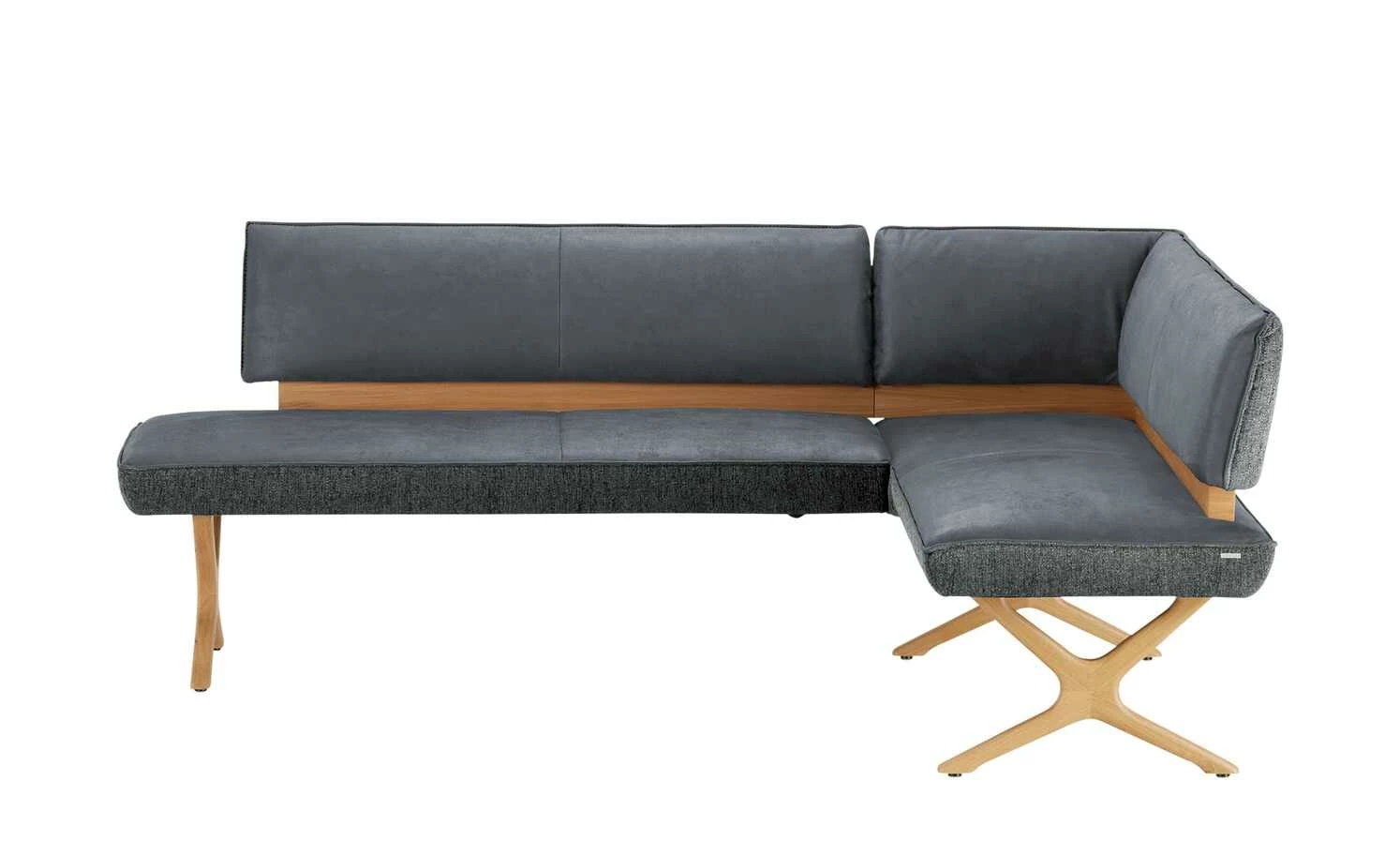 KOINOR Eckbank Dining System 2 | Blau-Grau / Dunkelgrau / Kontrastfaden Schwarz links 197|cm 2 KOINOR Eckbank Dining System 2 | Blau-Grau / Dunkelgrau / Kontrastfaden Schwarz links 197|cm – Bild 2