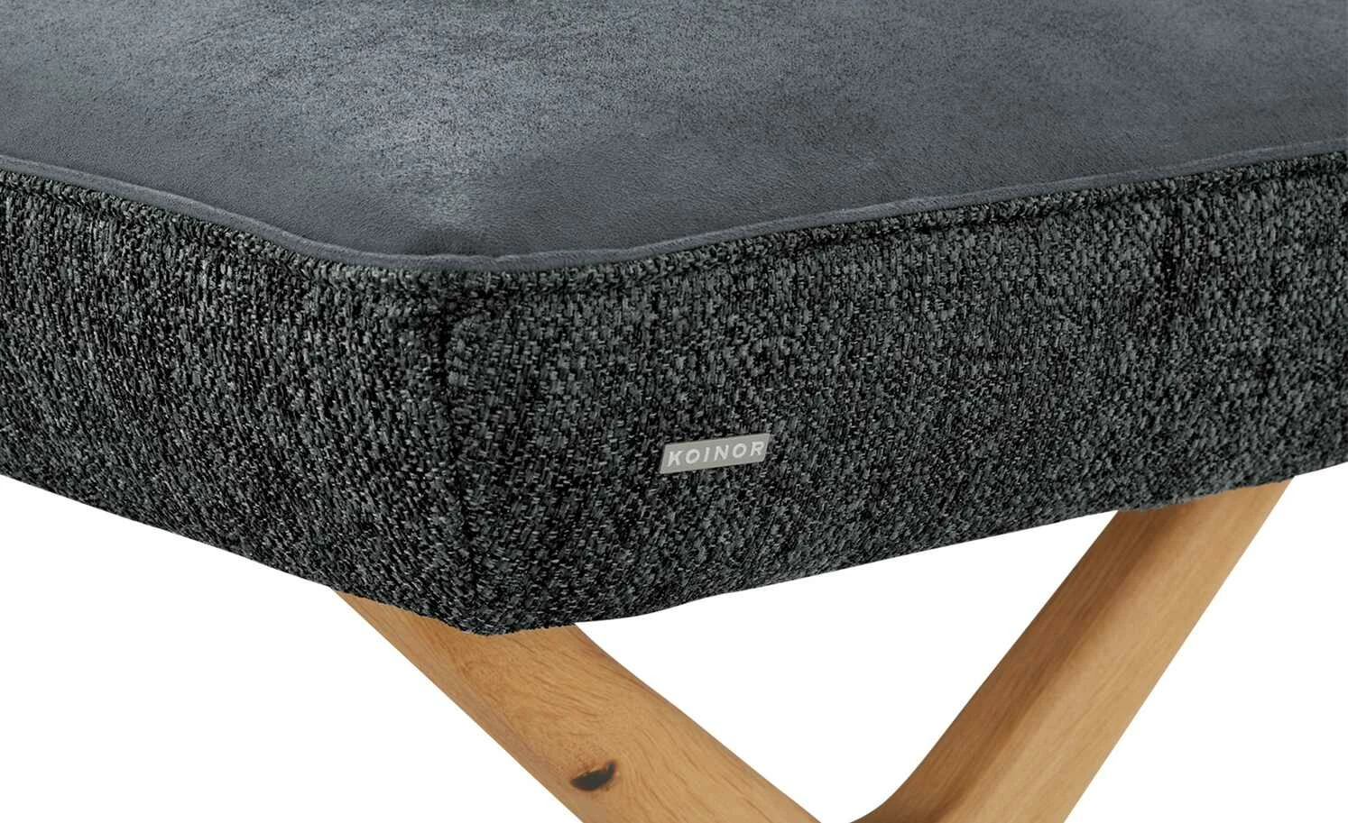 KOINOR Eckbank Dining System 2 | Blau-Grau / Dunkelgrau / Kontrastfaden Schwarz links 197|cm 5 KOINOR Eckbank Dining System 2 | Blau-Grau / Dunkelgrau / Kontrastfaden Schwarz links 197|cm – Bild 5