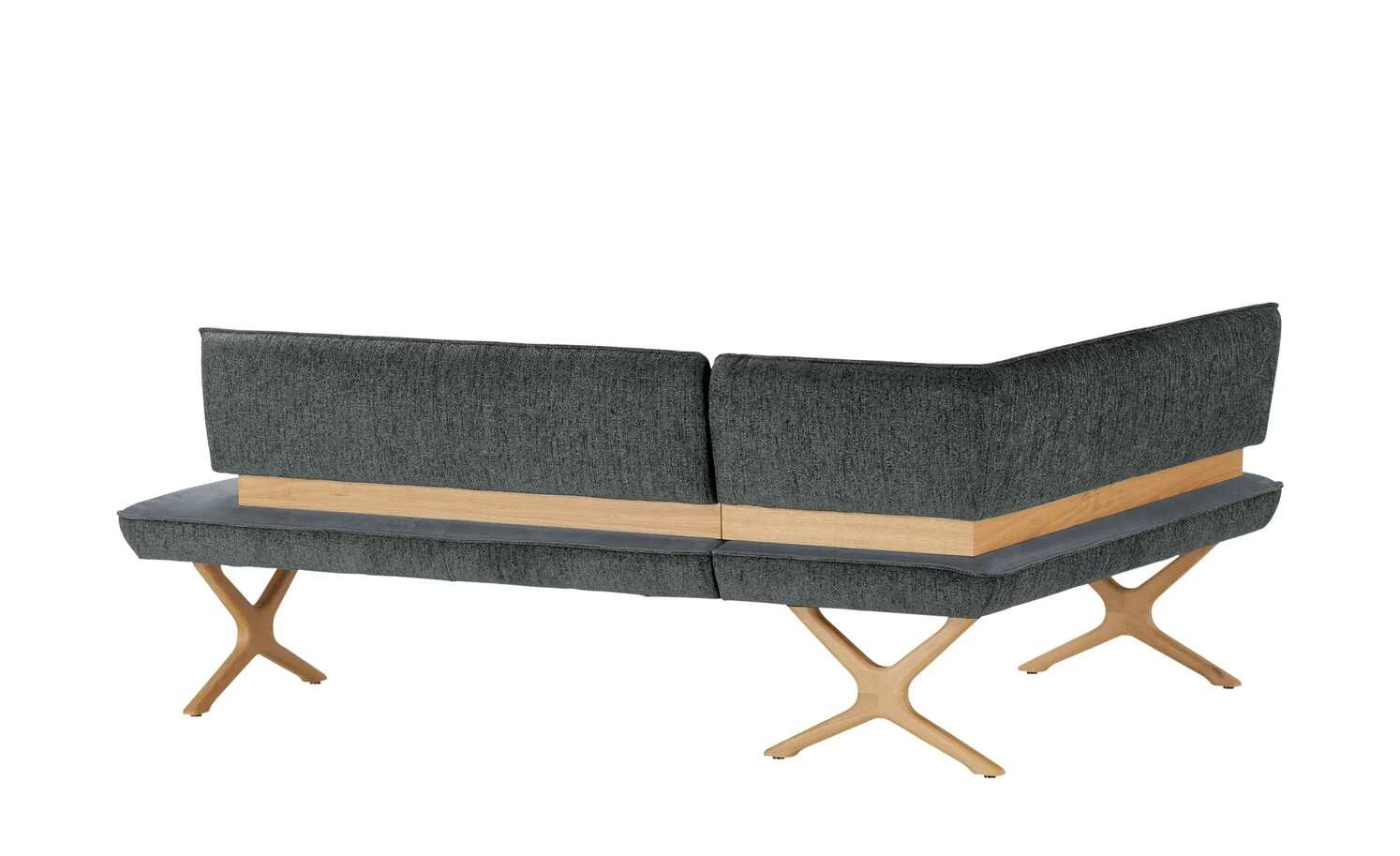 KOINOR Eckbank Dining System 2 | Blau-Grau / Dunkelgrau / Kontrastfaden Schwarz rechts 197|cm 2 KOINOR Eckbank Dining System 2 | Blau-Grau / Dunkelgrau / Kontrastfaden Schwarz rechts 197|cm – Bild 2