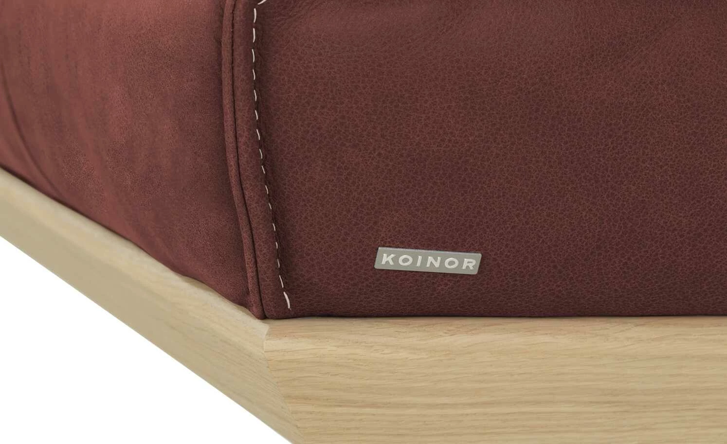 KOINOR Leder-Eckbank Dining System 4 | Chilli (Rot) / Kontrastnaht Beige links 237|cm 9 KOINOR Leder-Eckbank Dining System 4 | Chilli (Rot) / Kontrastnaht Beige links 237|cm – Bild 9