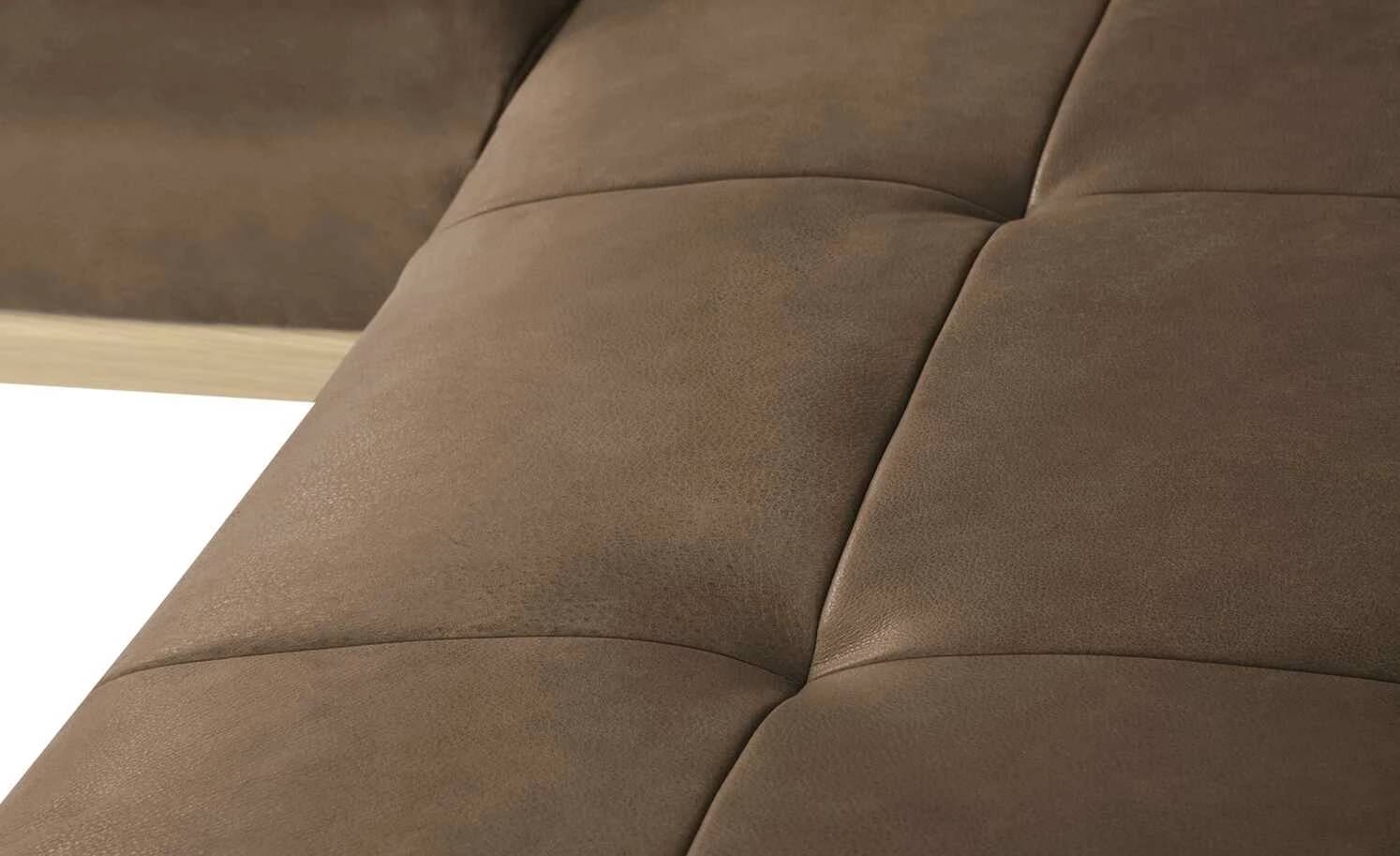 KOINOR Leder-Eckbank Dining System 4 | Muskat (Braun) / Kontrastnaht Beige links 217|cm 11 KOINOR Leder-Eckbank Dining System 4 | Muskat (Braun) / Kontrastnaht Beige links 217|cm – Bild 11