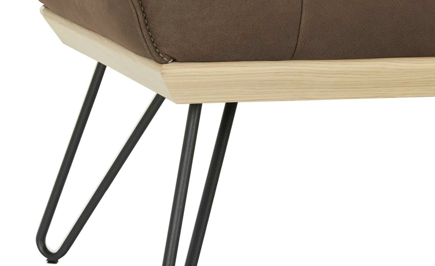 KOINOR Leder-Eckbank Dining System 4 | Muskat (Braun) / Kontrastnaht Beige links 217|cm 7 KOINOR Leder-Eckbank Dining System 4 | Muskat (Braun) / Kontrastnaht Beige links 217|cm – Bild 7