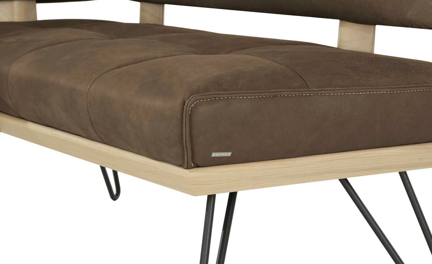 KOINOR Leder-Eckbank Dining System 4 | Muskat (Braun) / Kontrastnaht Beige links 217|cm 9 KOINOR Leder-Eckbank Dining System 4 | Muskat (Braun) / Kontrastnaht Beige links 217|cm – Bild 9