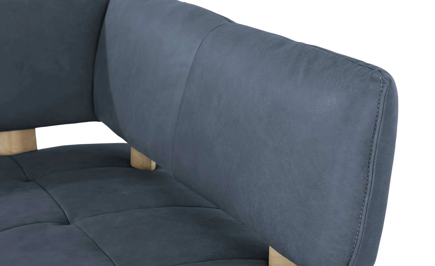 KOINOR Leder-Eckbank Dining System 4 | Night (Dunkelblau) / Kontrastnaht Grau links 217|cm 5 KOINOR Leder-Eckbank Dining System 4 | Night (Dunkelblau) / Kontrastnaht Grau links 217|cm – Bild 5