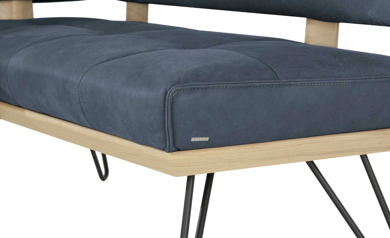 KOINOR Leder-Eckbank Dining System 4 | Night (Dunkelblau) / Kontrastnaht Grau links 217|cm 6 KOINOR Leder-Eckbank Dining System 4 | Night (Dunkelblau) / Kontrastnaht Grau links 217|cm – Bild 6