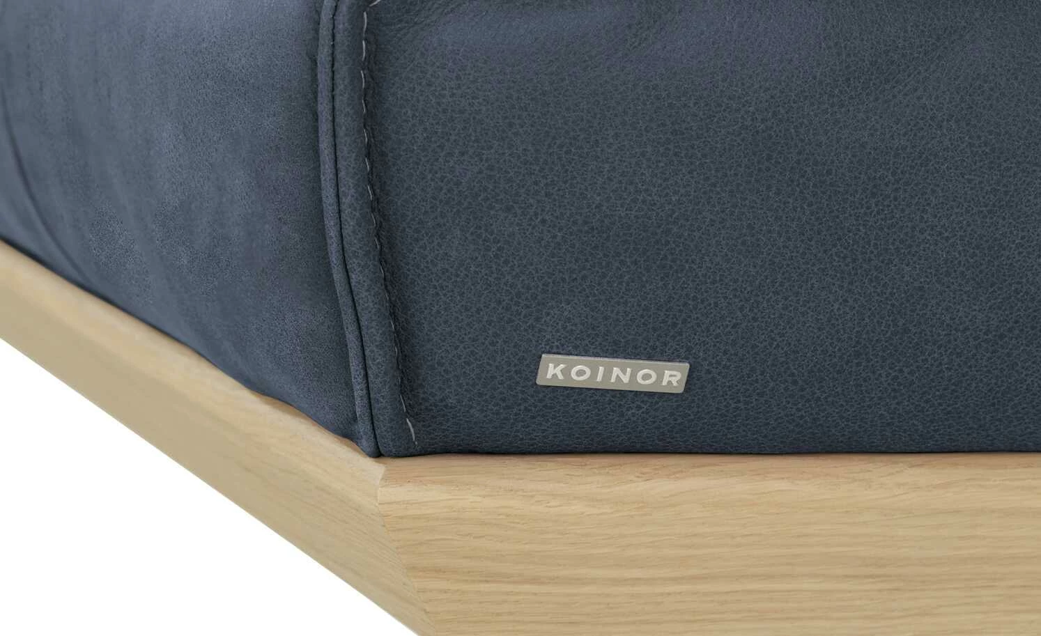 KOINOR Leder-Eckbank Dining System 4 | Night (Dunkelblau) / Kontrastnaht Grau links 217|cm 7 KOINOR Leder-Eckbank Dining System 4 | Night (Dunkelblau) / Kontrastnaht Grau links 217|cm – Bild 7