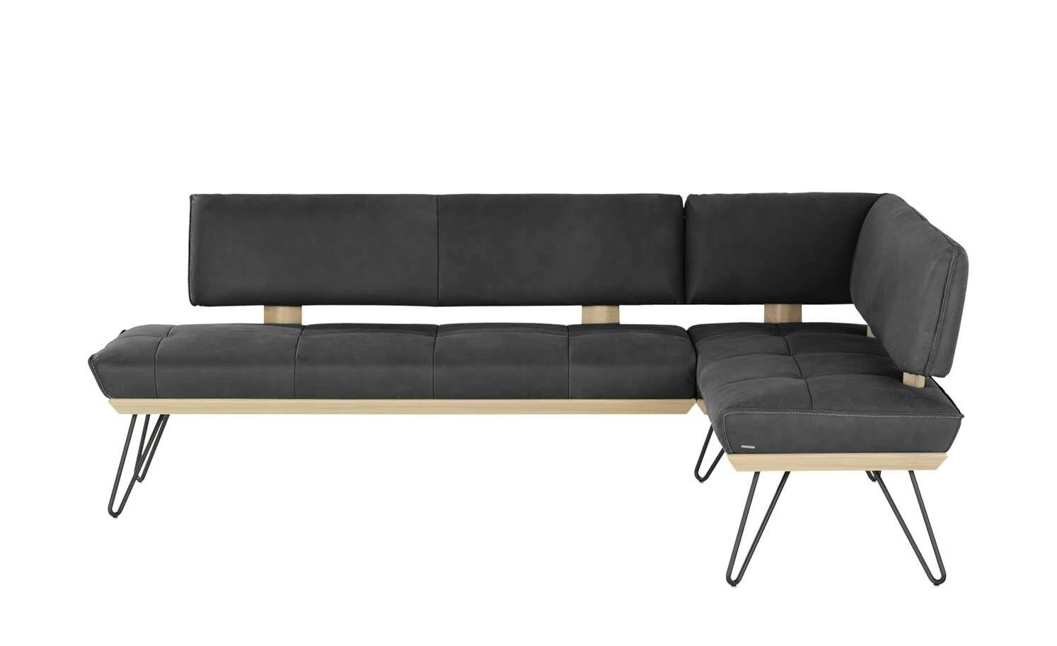 KOINOR Leder-Eckbank Dining System 4 | Omega (Dunkelgrau) / Kontrastnaht Hellgrau links 217|cm 10 KOINOR Leder-Eckbank Dining System 4 | Omega (Dunkelgrau) / Kontrastnaht Hellgrau links 217|cm – Bild 10