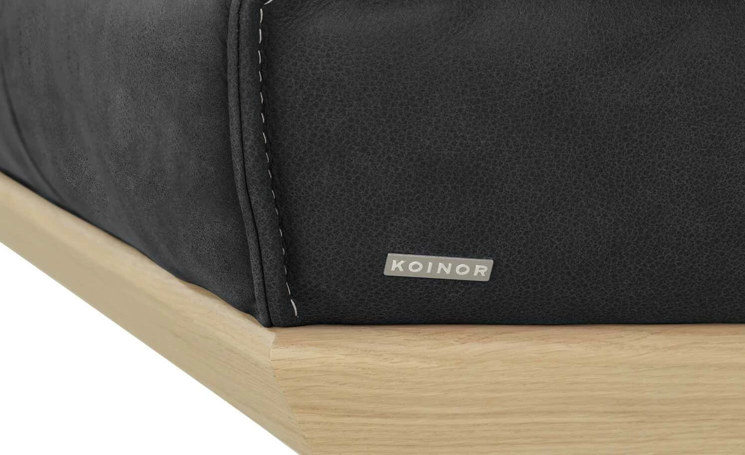 KOINOR Leder-Eckbank Dining System 4 | Omega (Dunkelgrau) / Kontrastnaht Hellgrau links 217|cm 8 KOINOR Leder-Eckbank Dining System 4 | Omega (Dunkelgrau) / Kontrastnaht Hellgrau links 217|cm – Bild 8