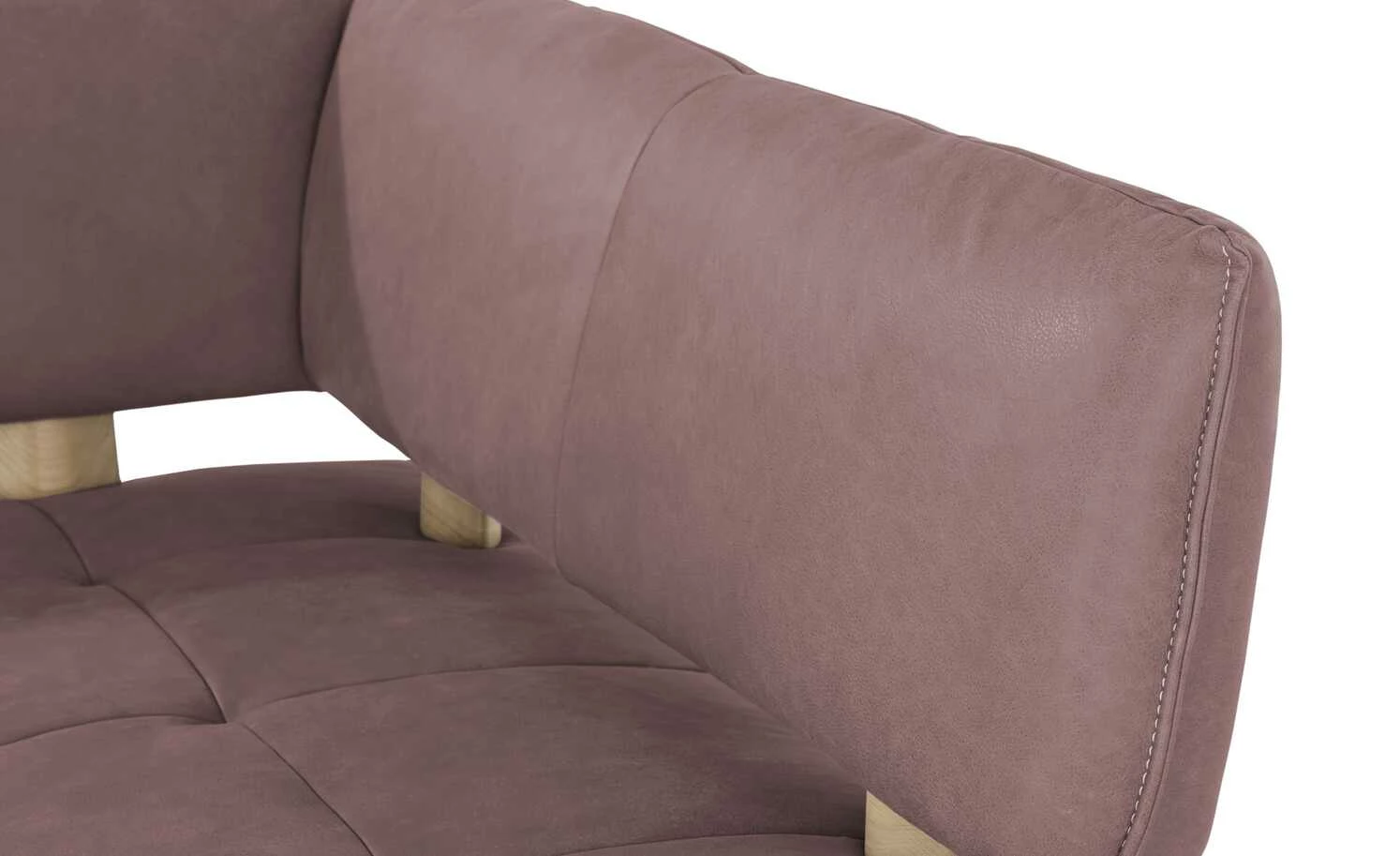 KOINOR Leder-Eckbank Dining System 4 | Plum (Rosa) / Kontrastnaht Hellgrau links 217|cm 7 KOINOR Leder-Eckbank Dining System 4 | Plum (Rosa) / Kontrastnaht Hellgrau links 217|cm – Bild 7