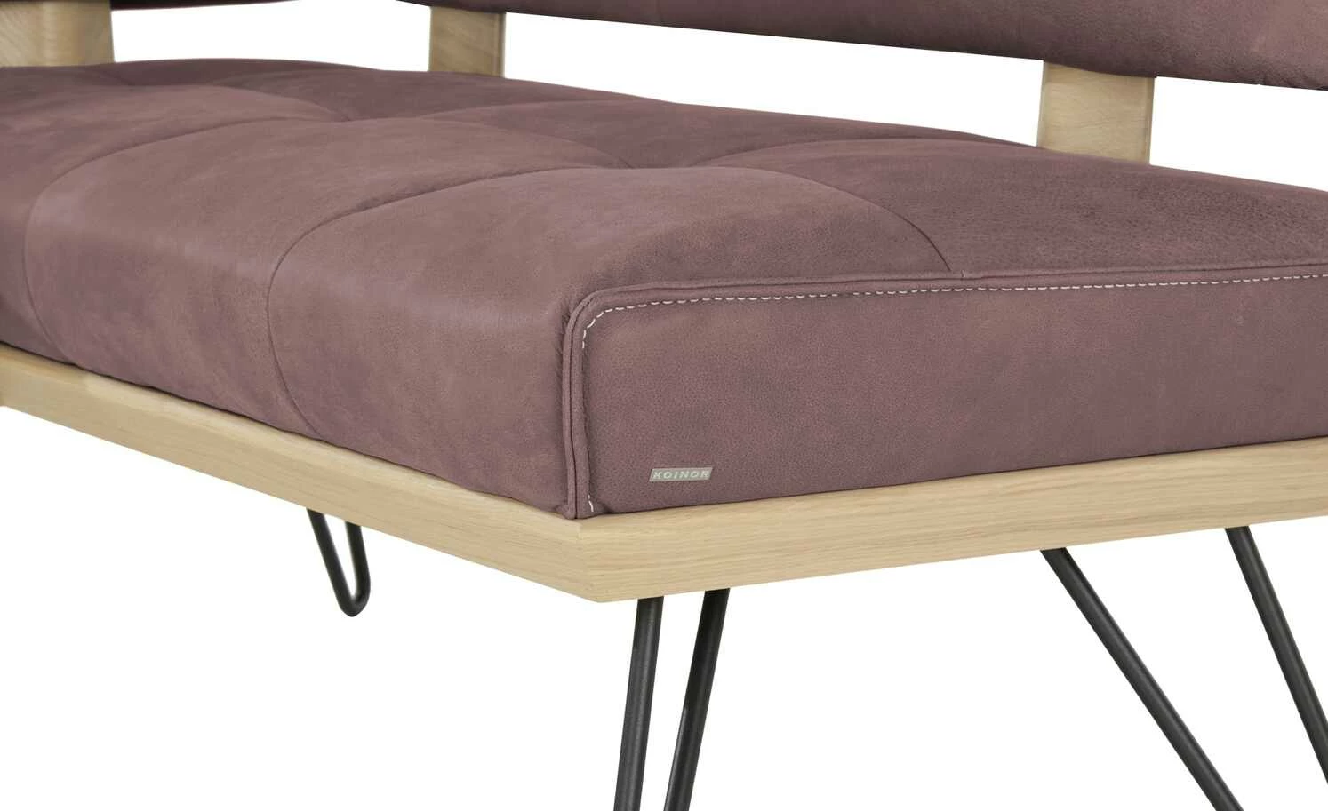 KOINOR Leder-Eckbank Dining System 4 | Plum (Rosa) / Kontrastnaht Hellgrau links 217|cm 8 KOINOR Leder-Eckbank Dining System 4 | Plum (Rosa) / Kontrastnaht Hellgrau links 217|cm – Bild 8