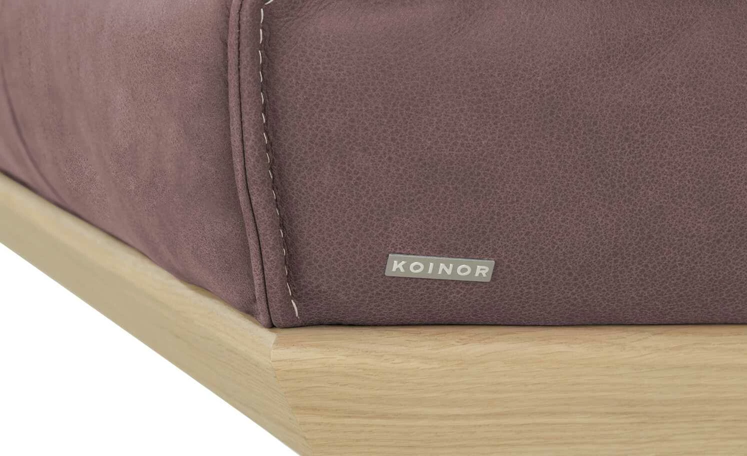 KOINOR Leder-Eckbank Dining System 4 | Plum (Rosa) / Kontrastnaht Hellgrau links 217|cm 9 KOINOR Leder-Eckbank Dining System 4 | Plum (Rosa) / Kontrastnaht Hellgrau links 217|cm – Bild 9