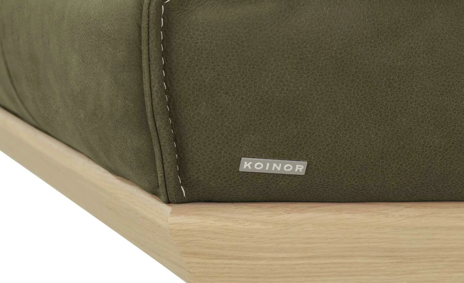 KOINOR Leder-Eckbank Dining System 4 | Verde (Dunkelgrün) / Kontrastnaht Beige rechts 217|cm 10 KOINOR Leder-Eckbank Dining System 4 | Verde (Dunkelgrün) / Kontrastnaht Beige rechts 217|cm – Bild 10