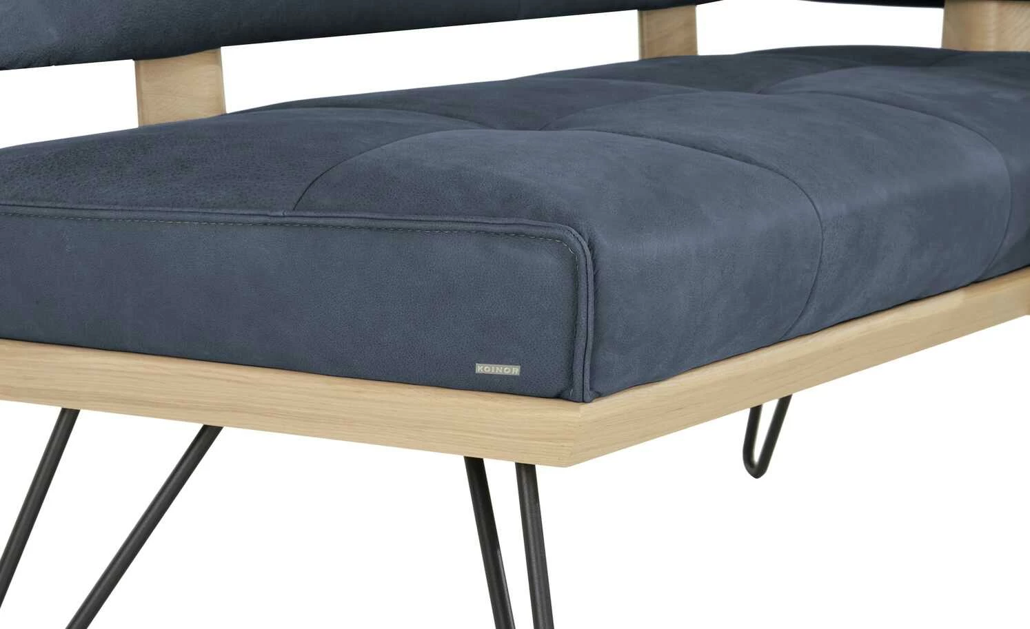 KOINOR Leder-Eckbank Dining System 4 | Night (Dunkelblau) / Kontrastnaht Grau rechts 217|cm 6 KOINOR Leder-Eckbank Dining System 4 | Night (Dunkelblau) / Kontrastnaht Grau rechts 217|cm – Bild 6