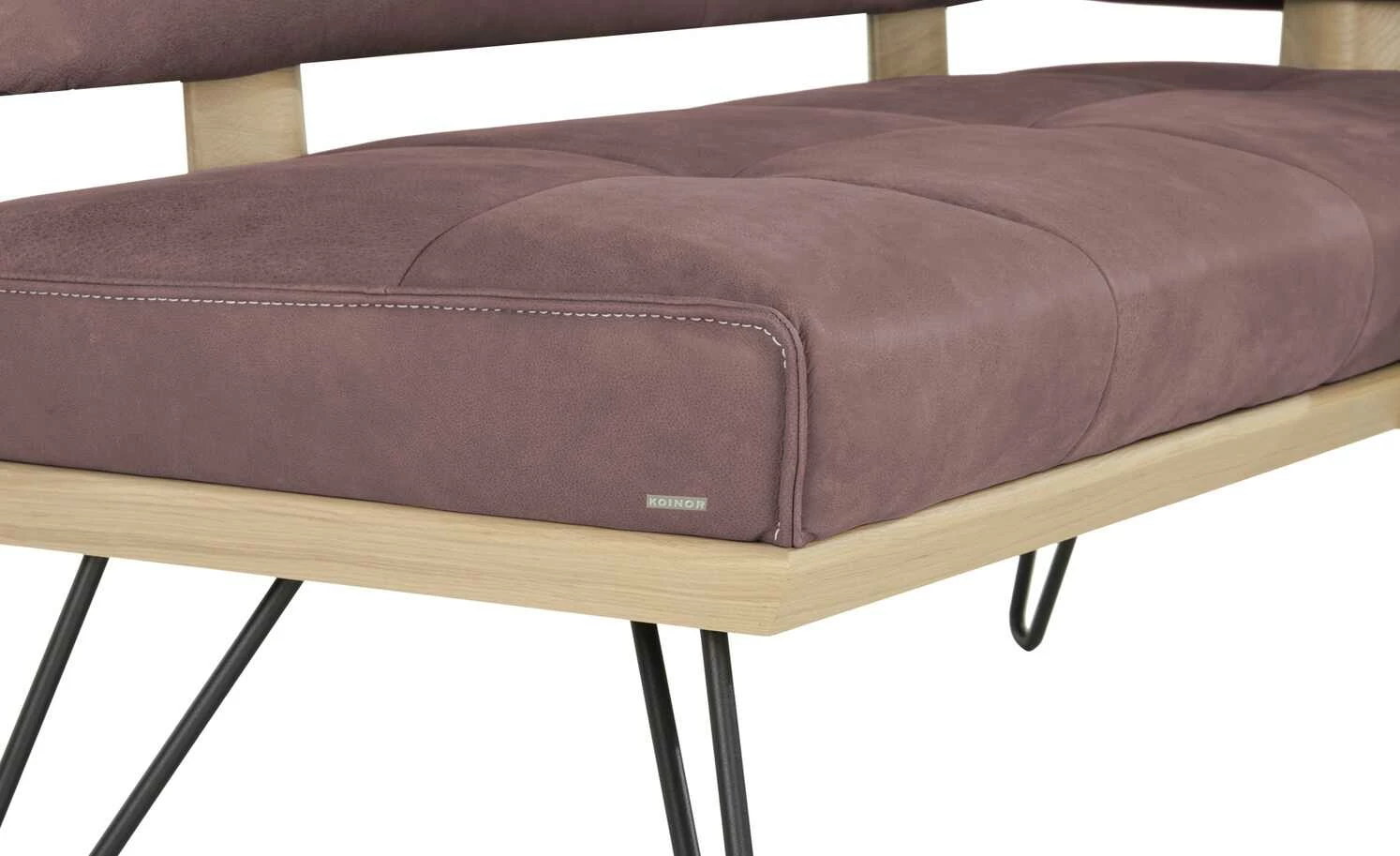 KOINOR Leder-Eckbank Dining System 4 | Plum (Rosa) / Kontrastnaht Hellgrau rechts 217|cm 8 KOINOR Leder-Eckbank Dining System 4 | Plum (Rosa) / Kontrastnaht Hellgrau rechts 217|cm – Bild 8
