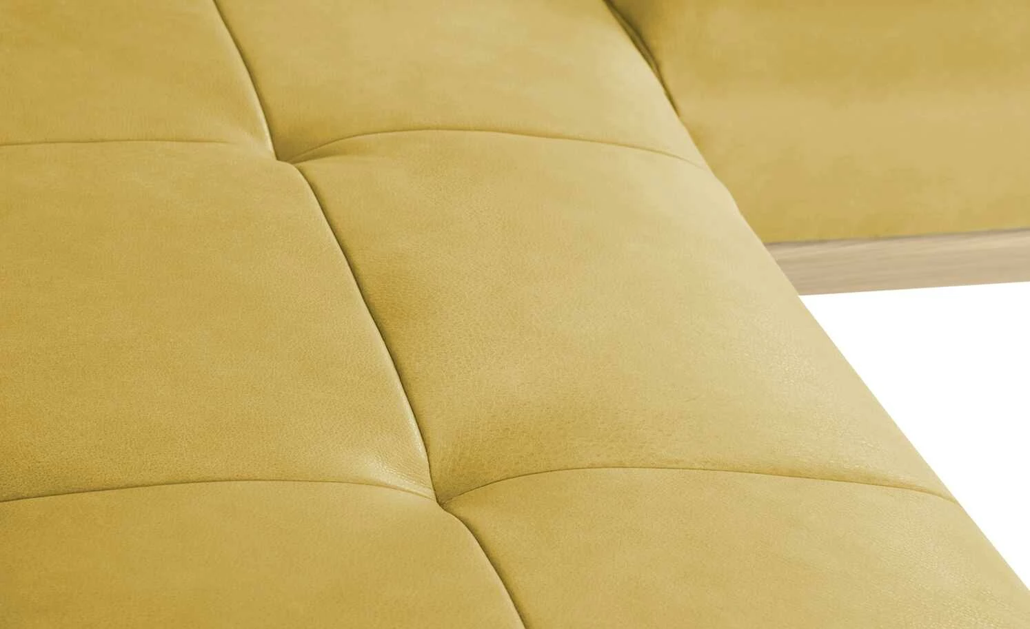 KOINOR Leder-Eckbank Dining System 4 | Safran (Gelb) / Kontrastnaht Grau rechts 217|cm 7 KOINOR Leder-Eckbank Dining System 4 | Safran (Gelb) / Kontrastnaht Grau rechts 217|cm – Bild 7