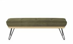 KOINOR Hockerbank Dining System 4 | Verde (Dunkelgrün) / Kontrastnaht Beige 130|cm -Bänke Verkaufsladen 15303203 1 202111251235