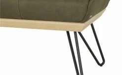 KOINOR Hockerbank Dining System 4 | Verde (Dunkelgrün) / Kontrastnaht Beige 130|cm -Bänke Verkaufsladen 15303203 8 202111251235