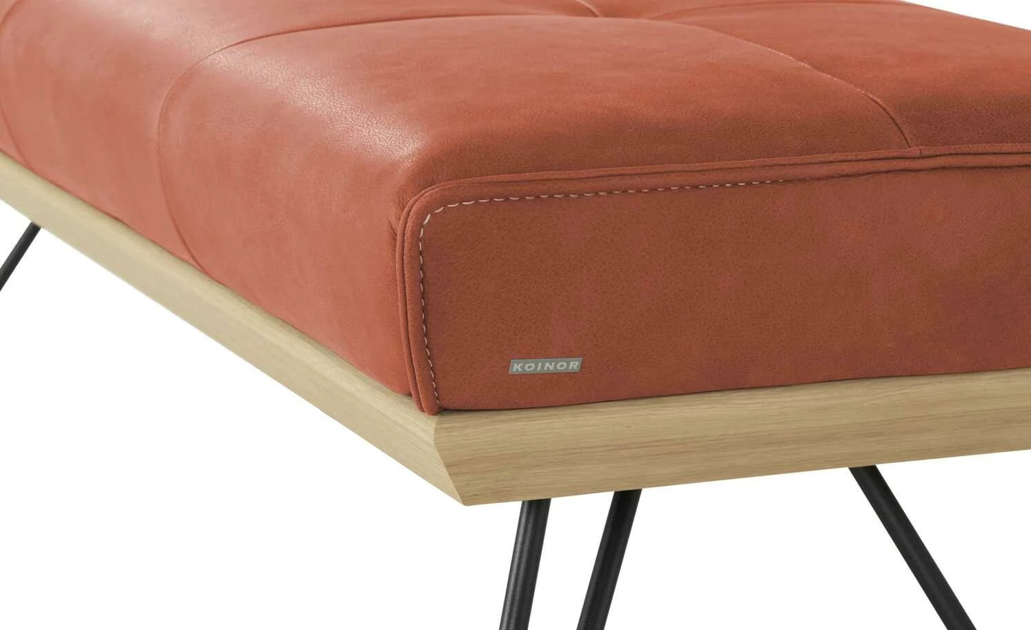 KOINOR Hockerbank Dining System 4 | Fire (Cognac) / Kontrastnaht Beige 130|cm 4 KOINOR Hockerbank Dining System 4 | Fire (Cognac) / Kontrastnaht Beige 130|cm – Bild 4
