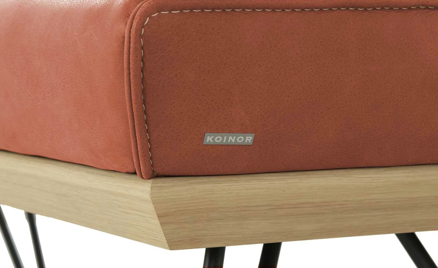 KOINOR Hockerbank Dining System 4 | Fire (Cognac) / Kontrastnaht Beige 130|cm 5 KOINOR Hockerbank Dining System 4 | Fire (Cognac) / Kontrastnaht Beige 130|cm – Bild 5