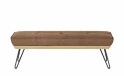 KOINOR Hockerbank Dining System 4 | Chai (Hellbraun) / Kontrastnaht Beige 130|cm -Bänke Verkaufsladen 15303207 8 202111251235