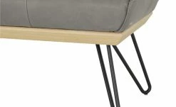 KOINOR Hockerbank Dining System 4 | Asphalt (Hellgrau) / Kontrastnaht Schwarz 130|cm -Bänke Verkaufsladen 15303208 6 202111251235