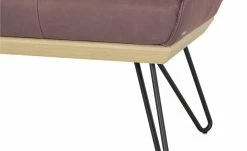 KOINOR Hockerbank Dining System 4 | Plum (Rosa) / Kontrastnaht Hellgrau 130|cm -Bänke Verkaufsladen 15303210 5 202111251235