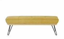 KOINOR Hockerbank Dining System 4 | Safran (Gelb) / Kontrastnaht Grau 130|cm -Bänke Verkaufsladen 15303211 2 202111251235
