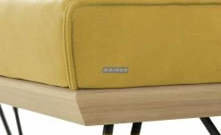 KOINOR Hockerbank Dining System 4 | Safran (Gelb) / Kontrastnaht Grau 130|cm -Bänke Verkaufsladen 15303211 7 202111251235