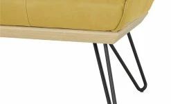 KOINOR Hockerbank Dining System 4 | Safran (Gelb) / Kontrastnaht Grau 130|cm -Bänke Verkaufsladen 15303211 8 202111251235